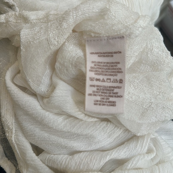 Free People XS EUC Oversized Crinkle-Wrinkle Dolman Sleeve Button Front Blouse - Picture 11 of 11